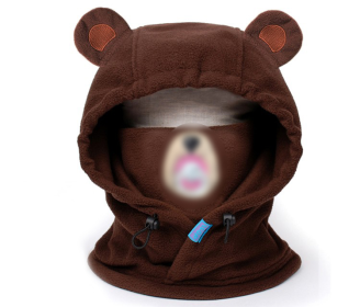 Ski Protection Helmet Hat Head Cover Brown Bear Rabbit White Bear Cartoon (Option: 5Style)