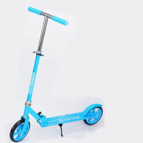 Two-wheeled Foldable Campus Mobility Scooter (Color: Blue)